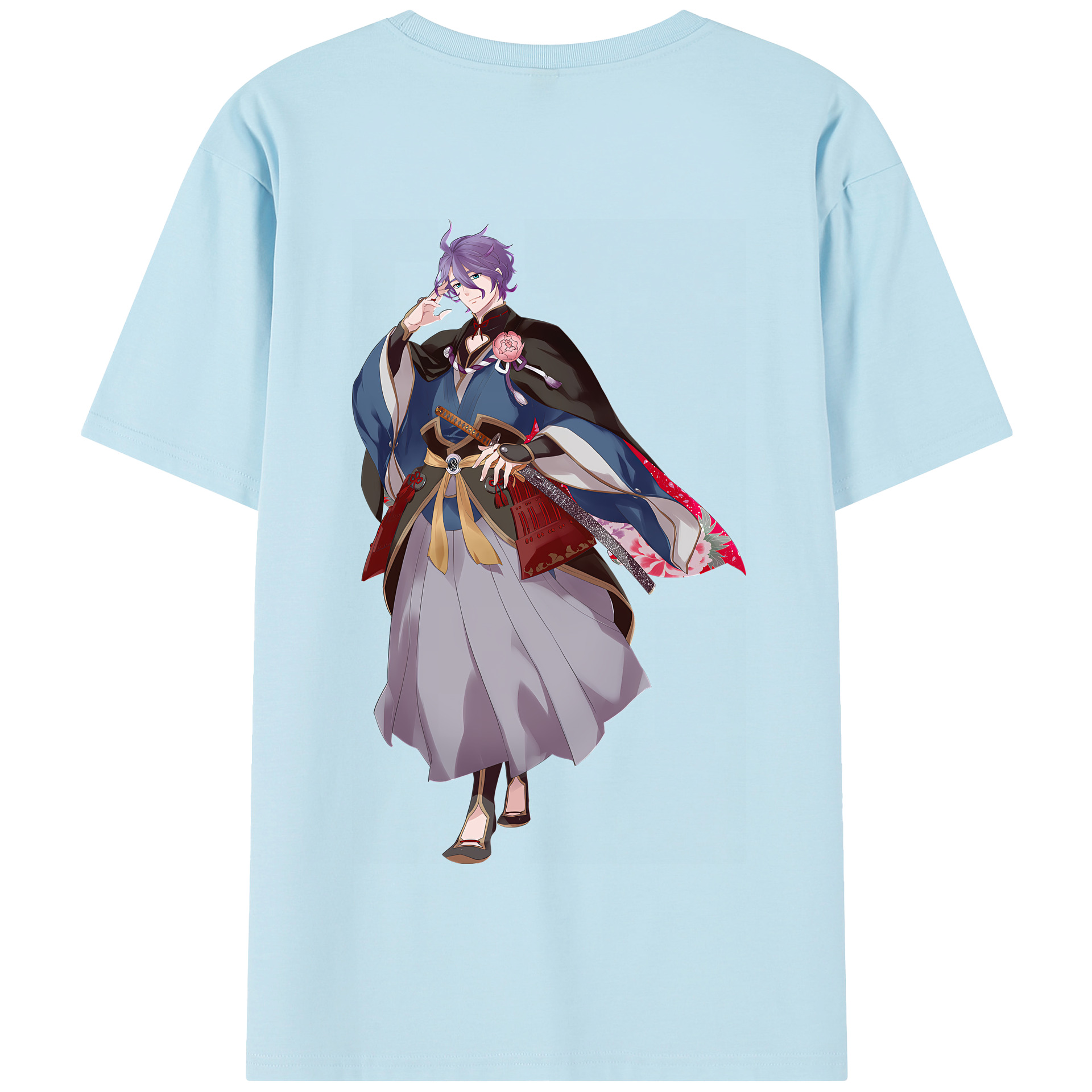 （画像用） 刀剣乱舞 Touken Ranbu 綿100％半袖Tシャツ（背面プリント）
